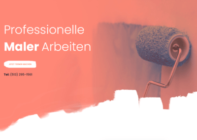 Malerbetrieb, Malerei Webseite, Webdesign für Maler