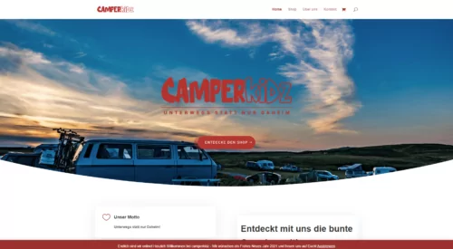 Camperkidz Webshop für Campingartikel Webdesign Camperkidz Webshop für Campingartikel Webdesign
