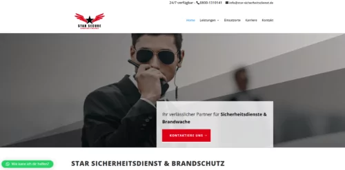 Webdesign für einen Sicherheitsdienst Webdesign für einen Sicherheitsdienst