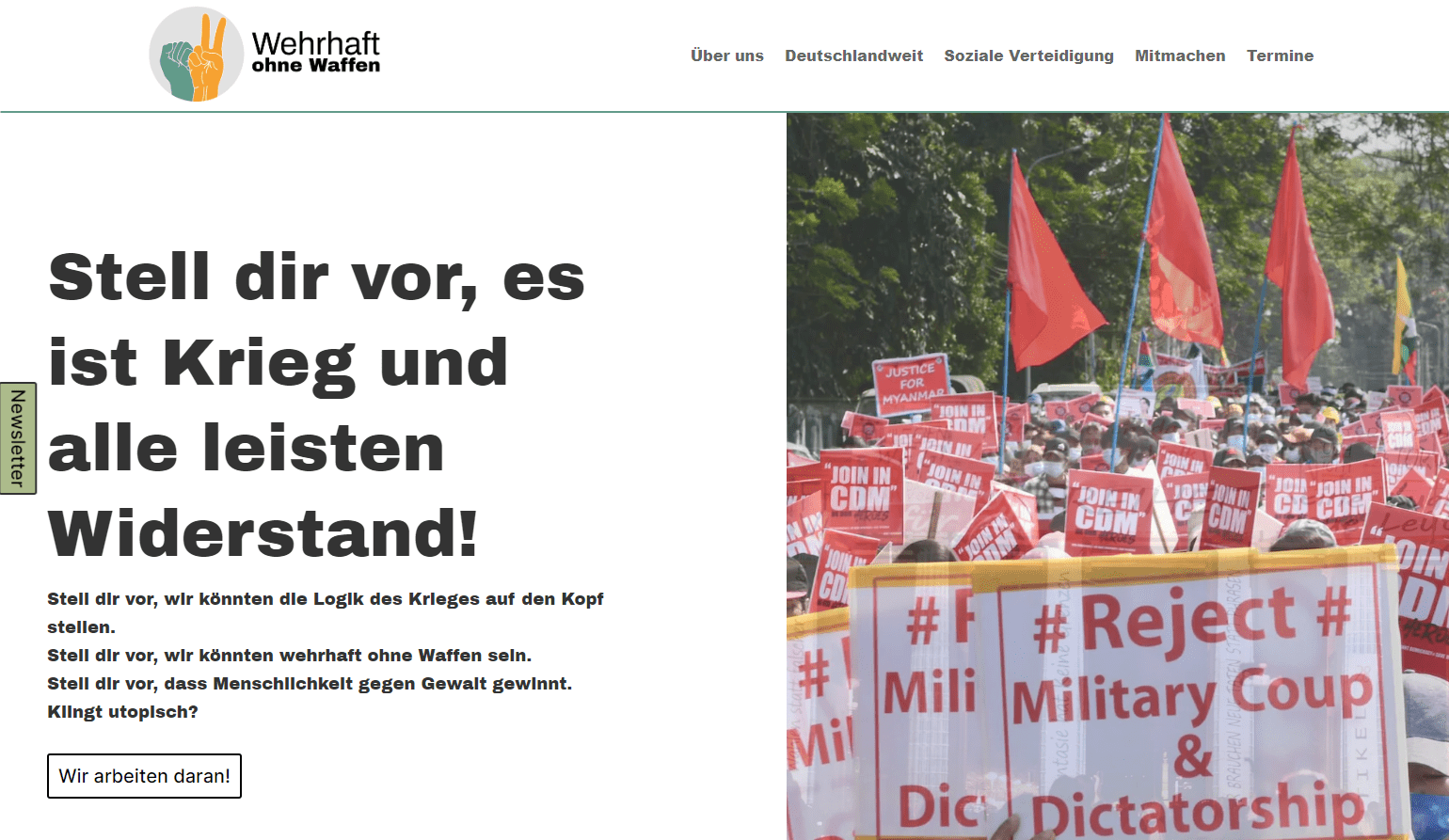 Wehrhaft ohne Waffen - Bund für soziale Verteidigung Wehrhaft ohne Waffen - Bund für soziale Verteidigung ProBono Webseite